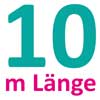 Lauflänge der Rolle ist 10 Meter