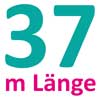 Lauflänge der Rolle ist 37 Meter